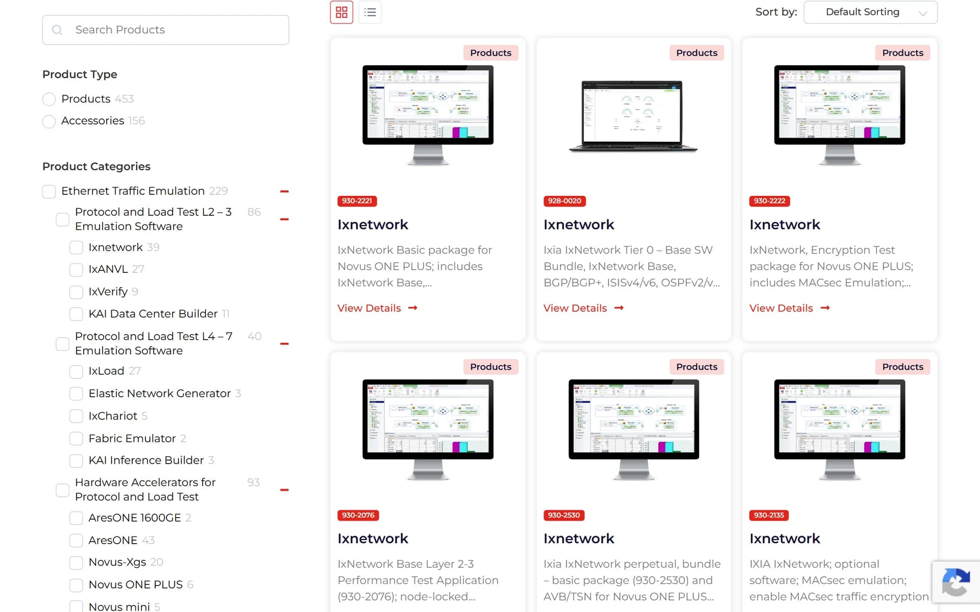 Motabaqah product filter sidebar and product grid