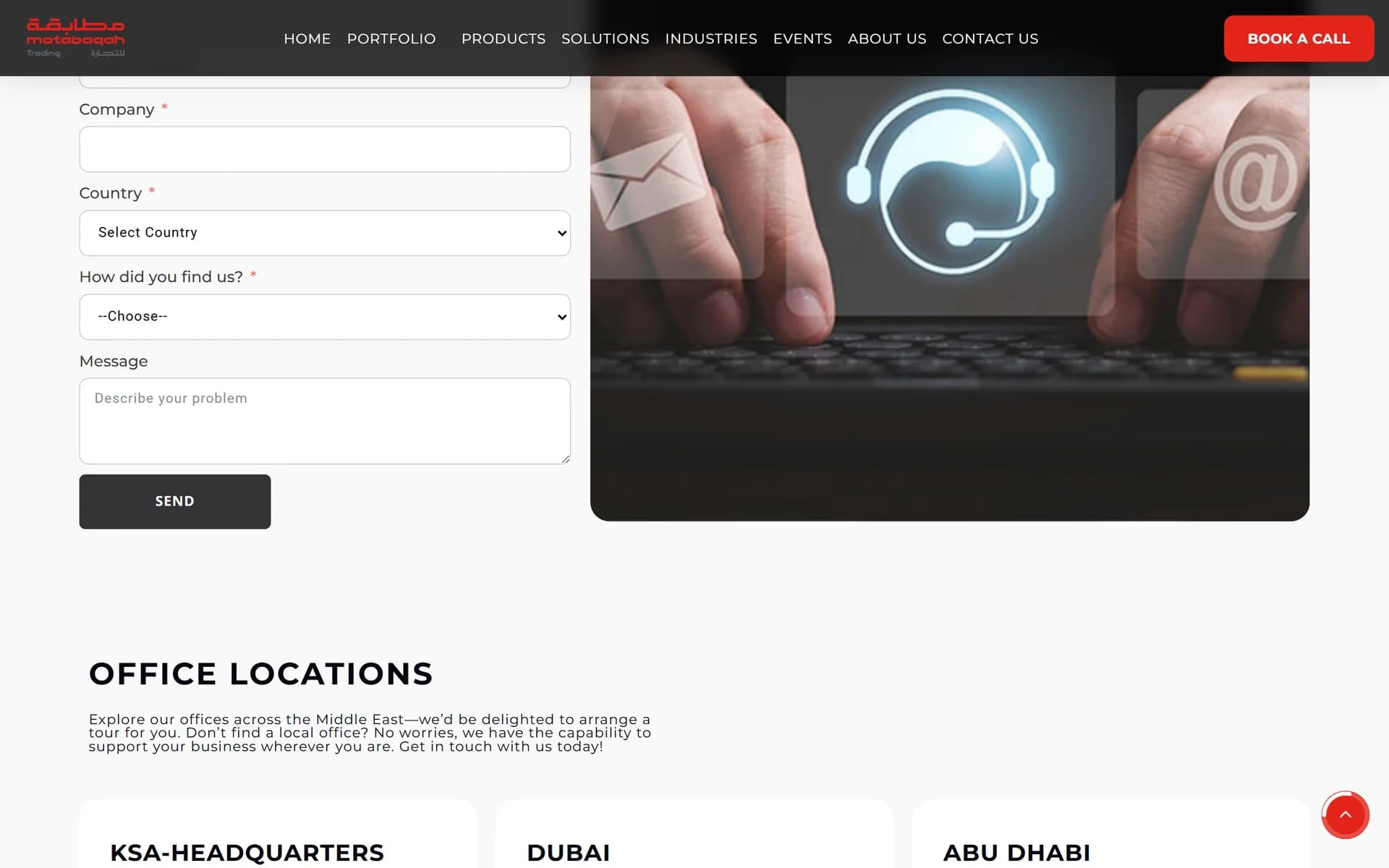 Motabaqah book a call contact form