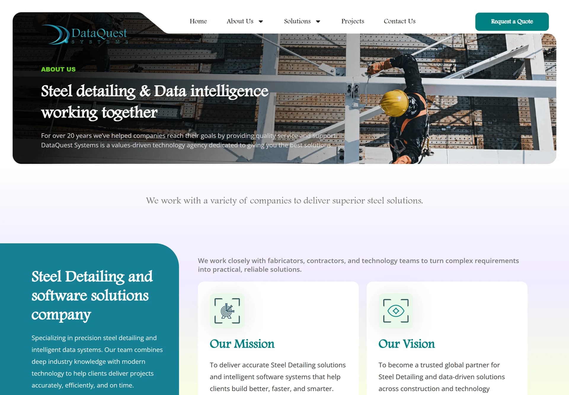 DataQuest Systems About Us / Who We Are