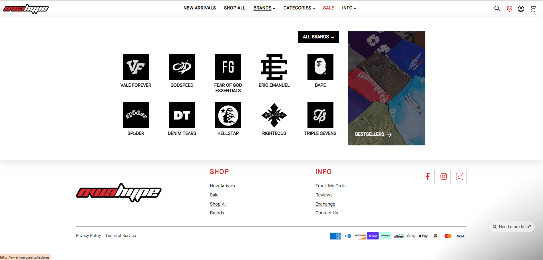 Nwahype final Shopify storefront showcase